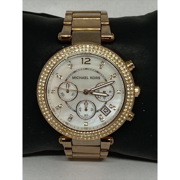 Michael Kors Parker MK5491 Womens Stainless Steel Analog Dial Quartz Watch LB315 - Picture 3 of 12